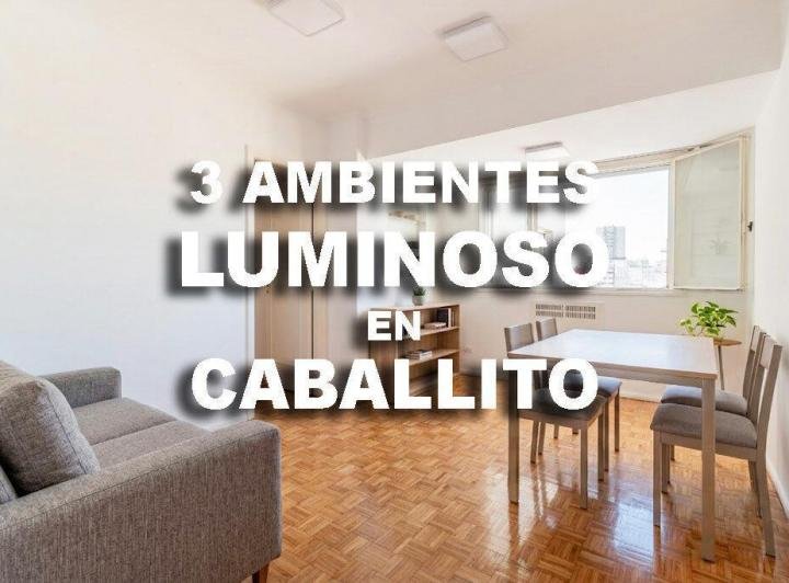 Departamento en Venta 3 Ambientes Luminoso Piso Alto en Caballito
